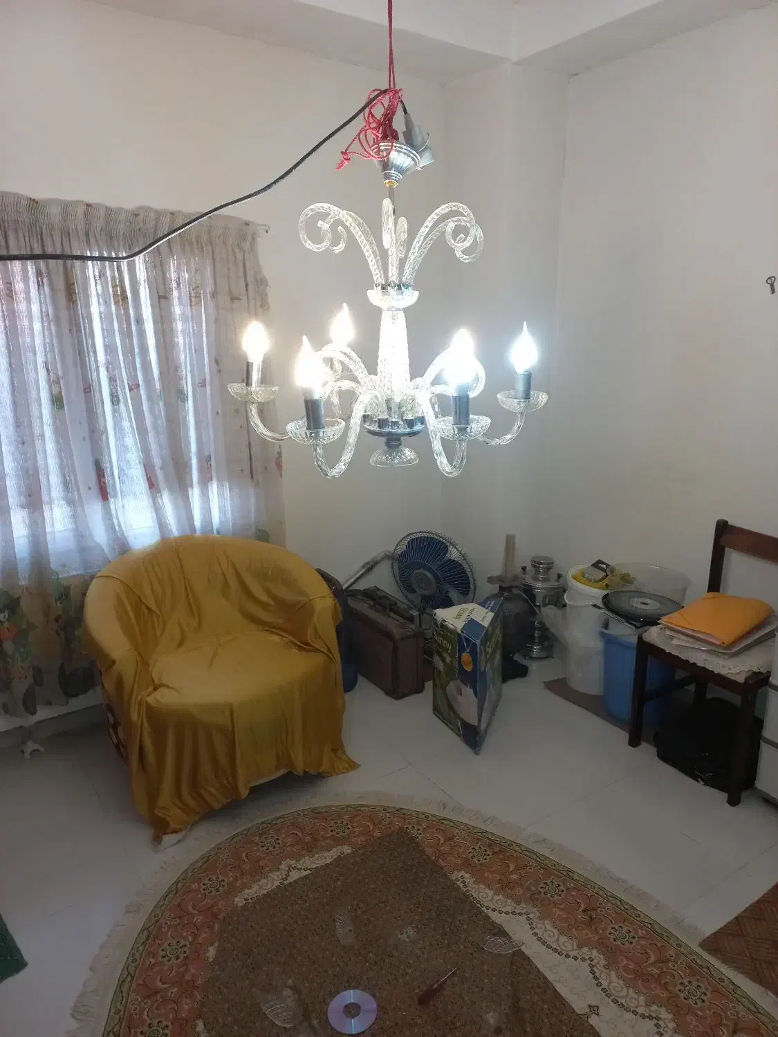 لوستر۶شاخه بلور|لوستر و چراغ آویز|محمدشهر, شهرک پیام (مهرالبرز)|دیوار