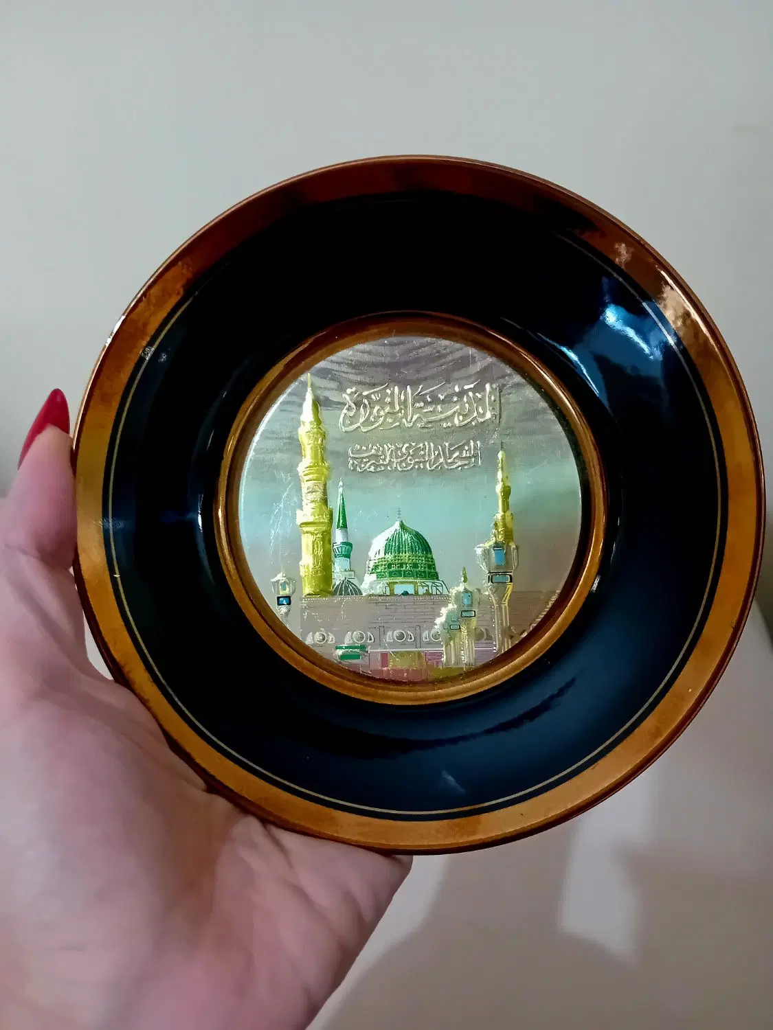 دکوری بشقاب گلدان|صنایع دستی و سایر لوازم تزئینی|تهران, هروی|دیوار