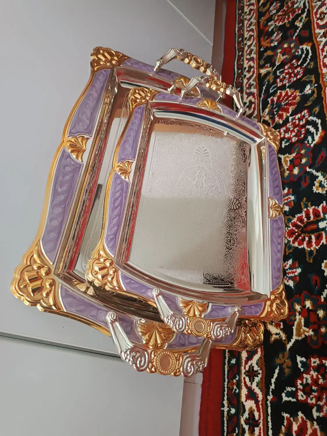 سینی دوعدد|ظروف سرو و پذیرایی|شهریار, شهرک وائین|دیوار