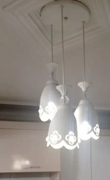 لوستر سه شاخه درحدنو|لوستر و چراغ آویز|معصومیه, |دیوار