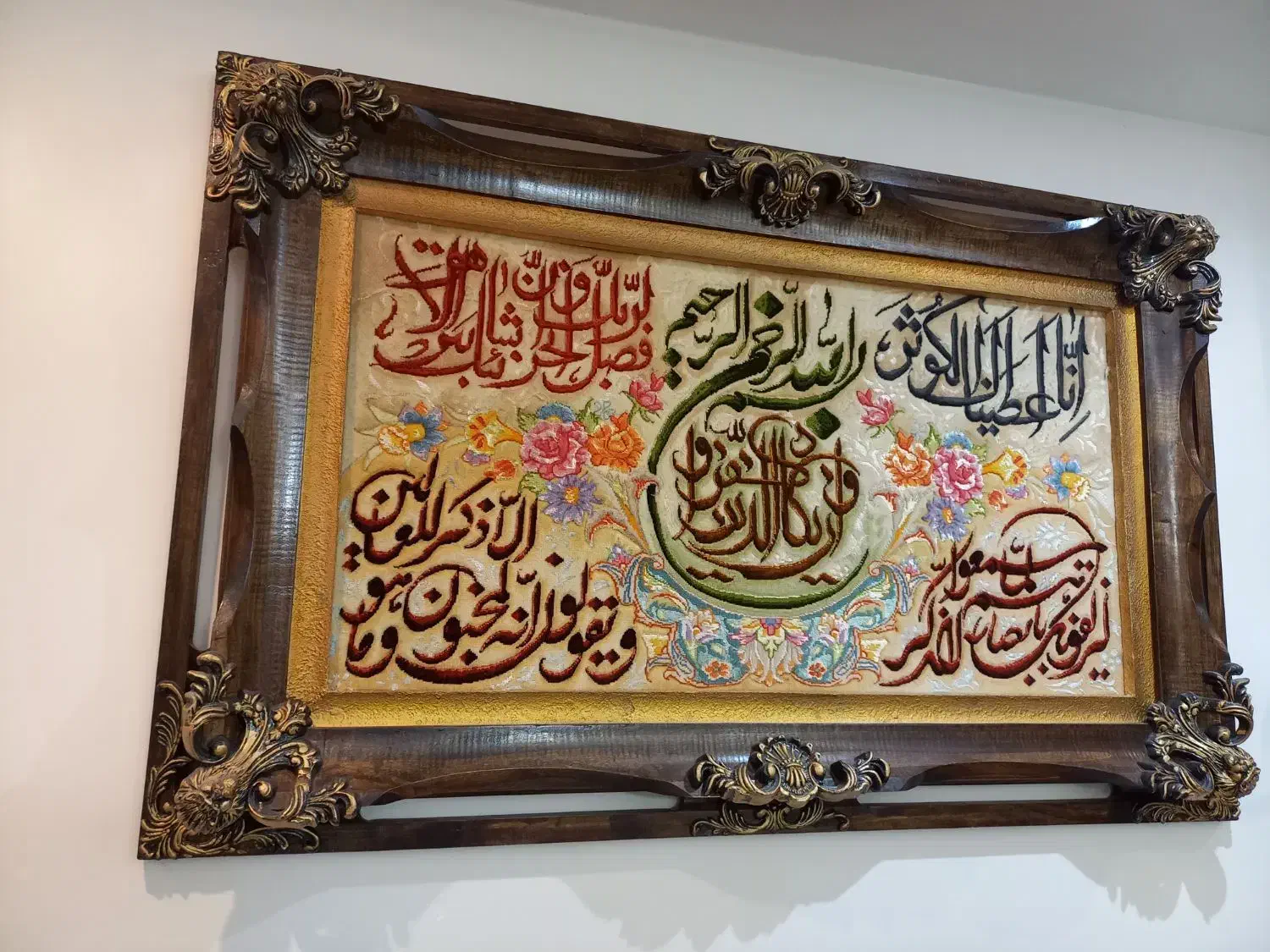 تابلو فرش دستبافت ابریشمی|تابلو فرش|تهران, جنت‌آباد جنوبی|دیوار