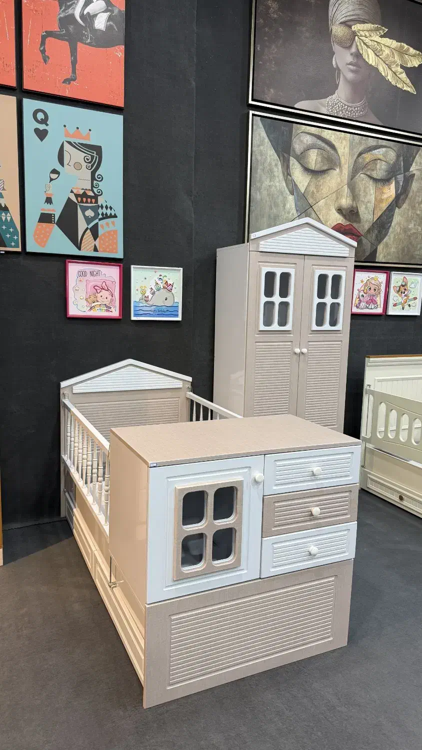 تختخواب کودک و نوجوان سرویس خواب %شهرآرا|تخت و صندلی بچه|دورود, |دیوار