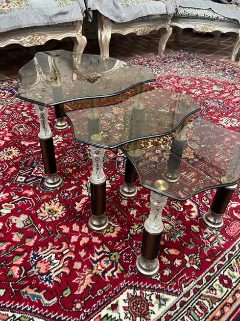 میز تودرتو شیشه ای|مبلمان خانگی و میز عسلی|خوی, |دیوار