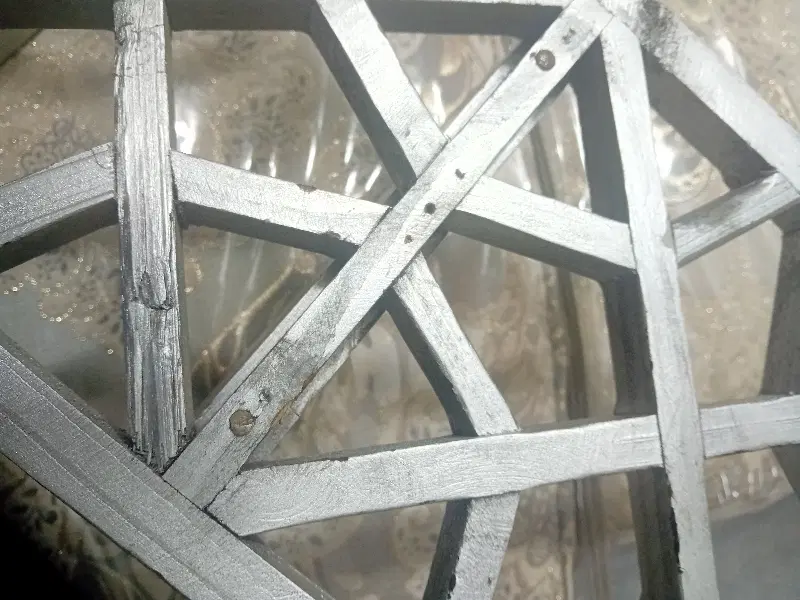 شلف طاقچه گره چینی سنتی دکوری چوبی چوب گردو کاردست|کتابخانه، شلف، قفسه‌های دیواری|تهران, یافت‌آباد|دیوار