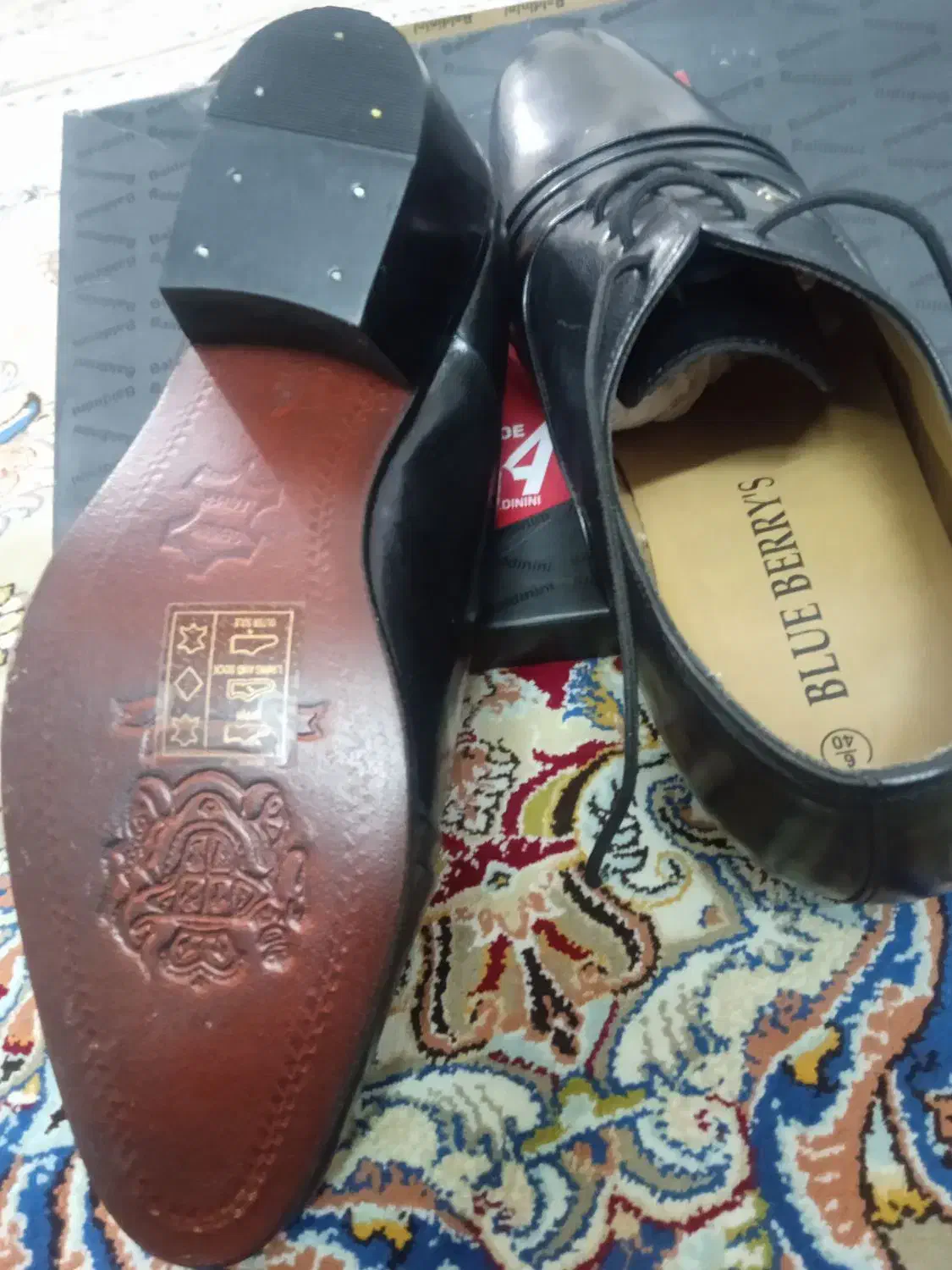 کفش چرم‌ زیره چرم سایز 40|کیف، کفش، کمربند|پیشوا, |دیوار