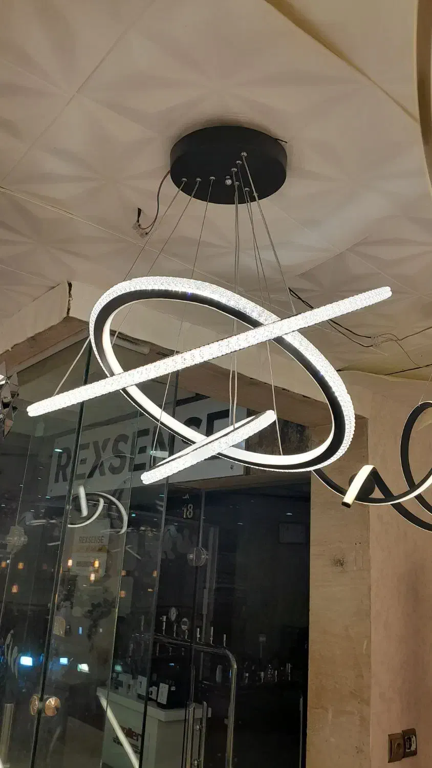 لوستراس ام دی کریستال دوطرف|لوستر و چراغ آویز|اصفهان, چرخاب|دیوار