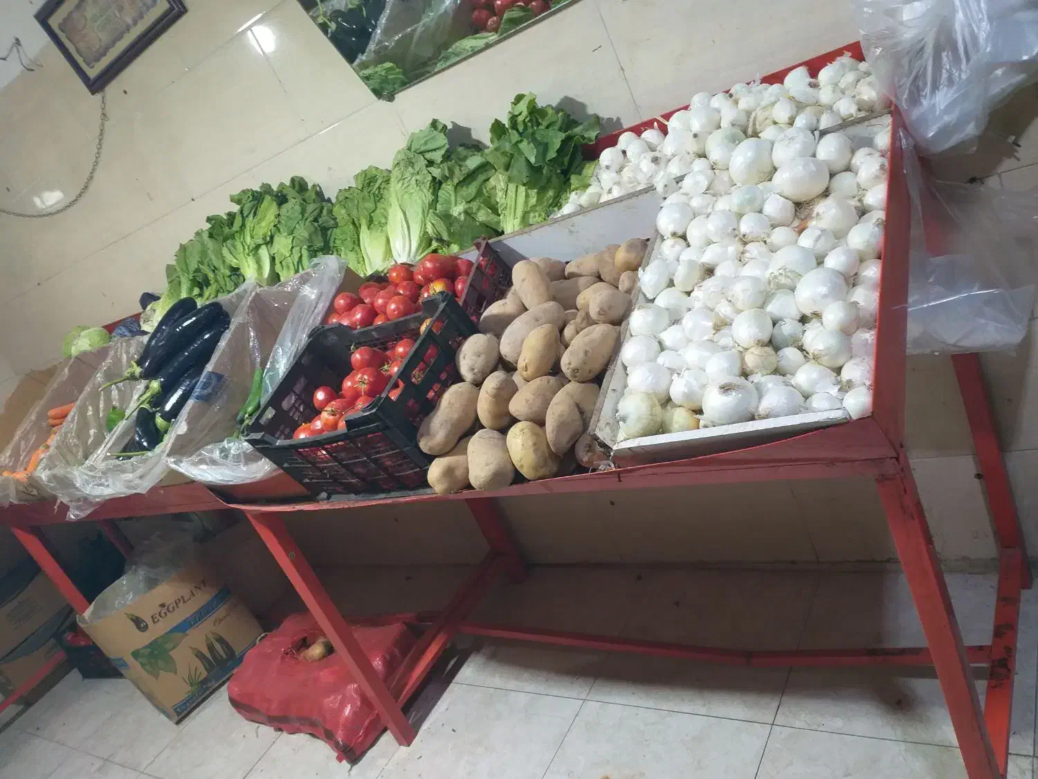 ترازوی محک ۵۰ کیلویی پالت آهنی میوه|فروشگاه و مغازه|کرج, حیدرآباد|دیوار