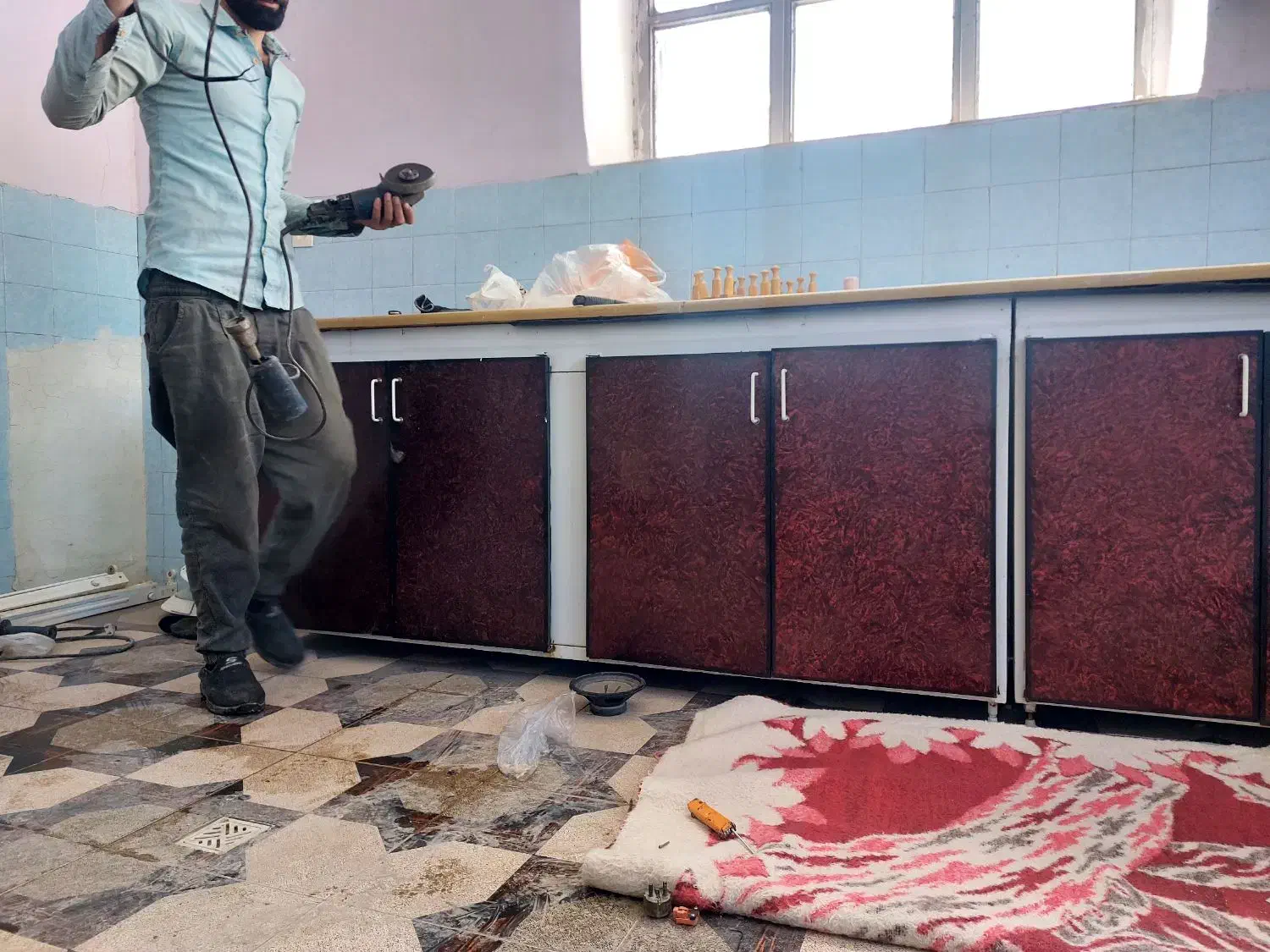 فروش  کمد کابینت فلزی اشپزخانه|مصالح و تجهیزات ساختمان|زرند, |دیوار