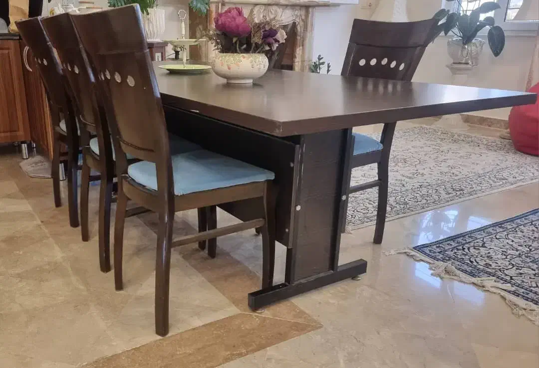 میز ام دی اف ۱۰ نفره با ۶ صندلی|میز و صندلی غذاخوری|لواسان, |دیوار