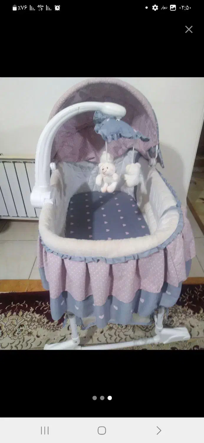 حراج گهواره نوزاد تخت کودک زیر قیمت کالسکه بلکو|حراج|رشت, چمارسرا|دیوار