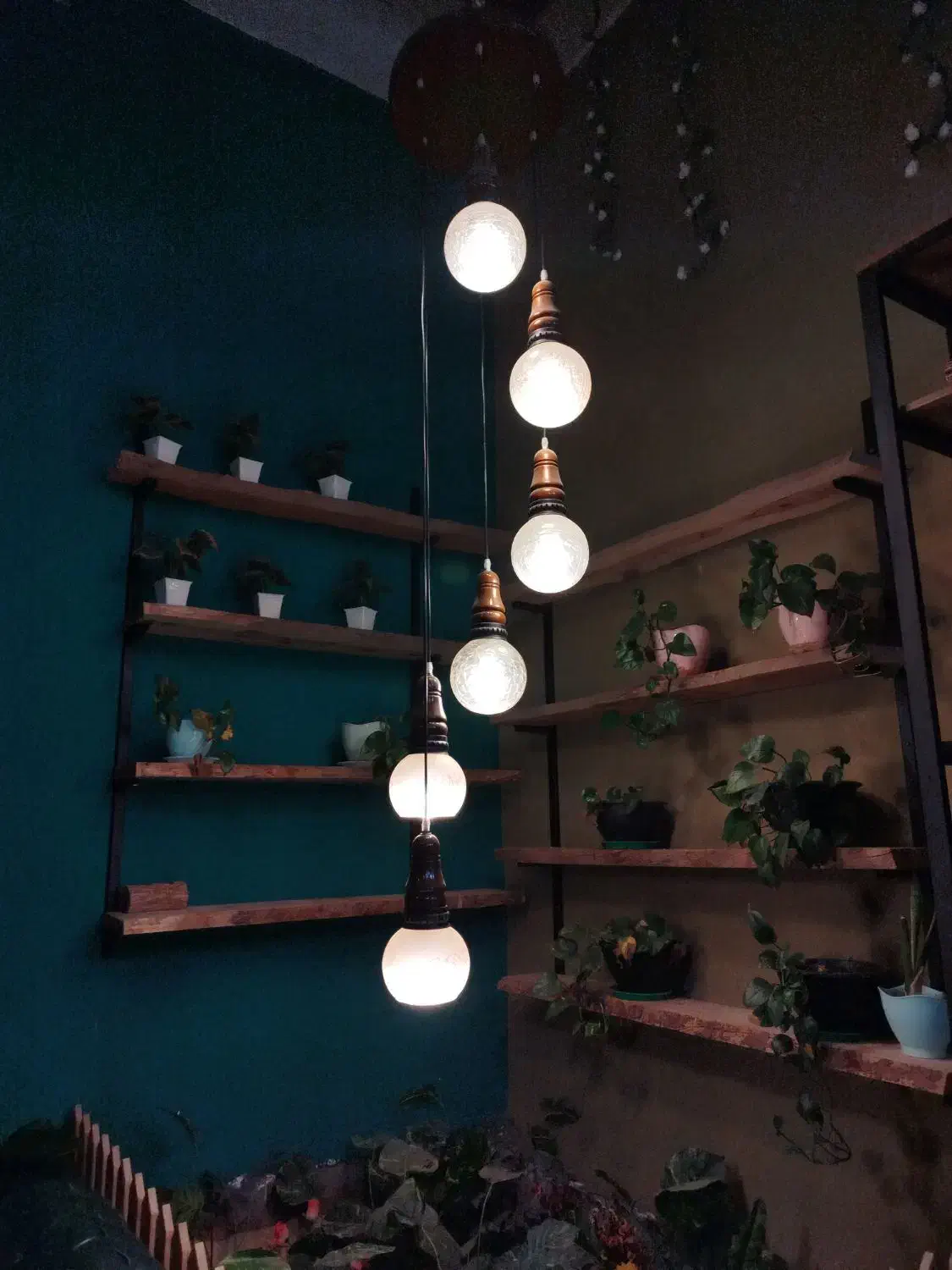 لوستر ابشاری چوبی|لوستر و چراغ آویز|رفسنجان, |دیوار