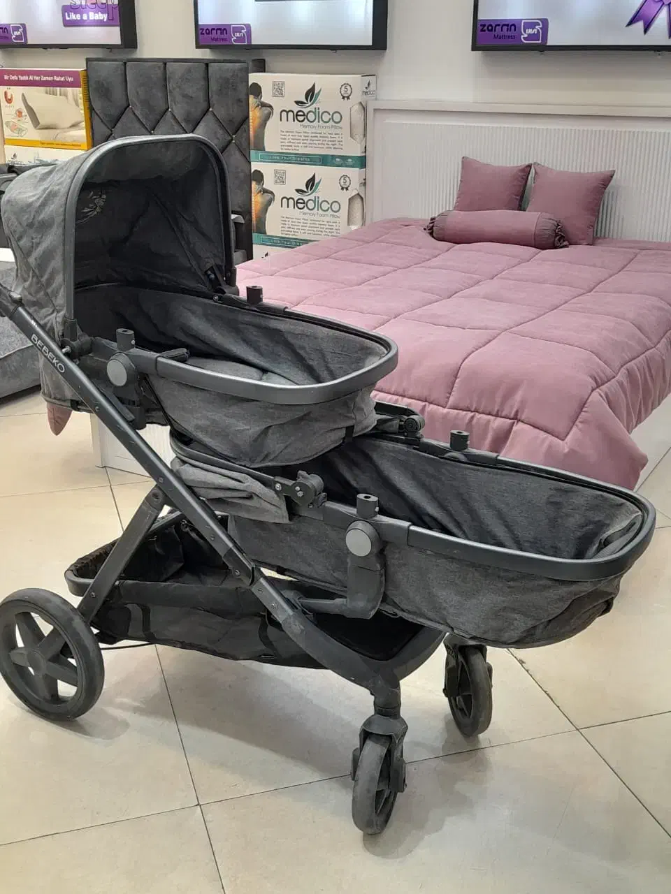 کالسکه دوقلو برند BEBEKO|کالسکه و لوازم جانبی|شیراز, ارم|دیوار