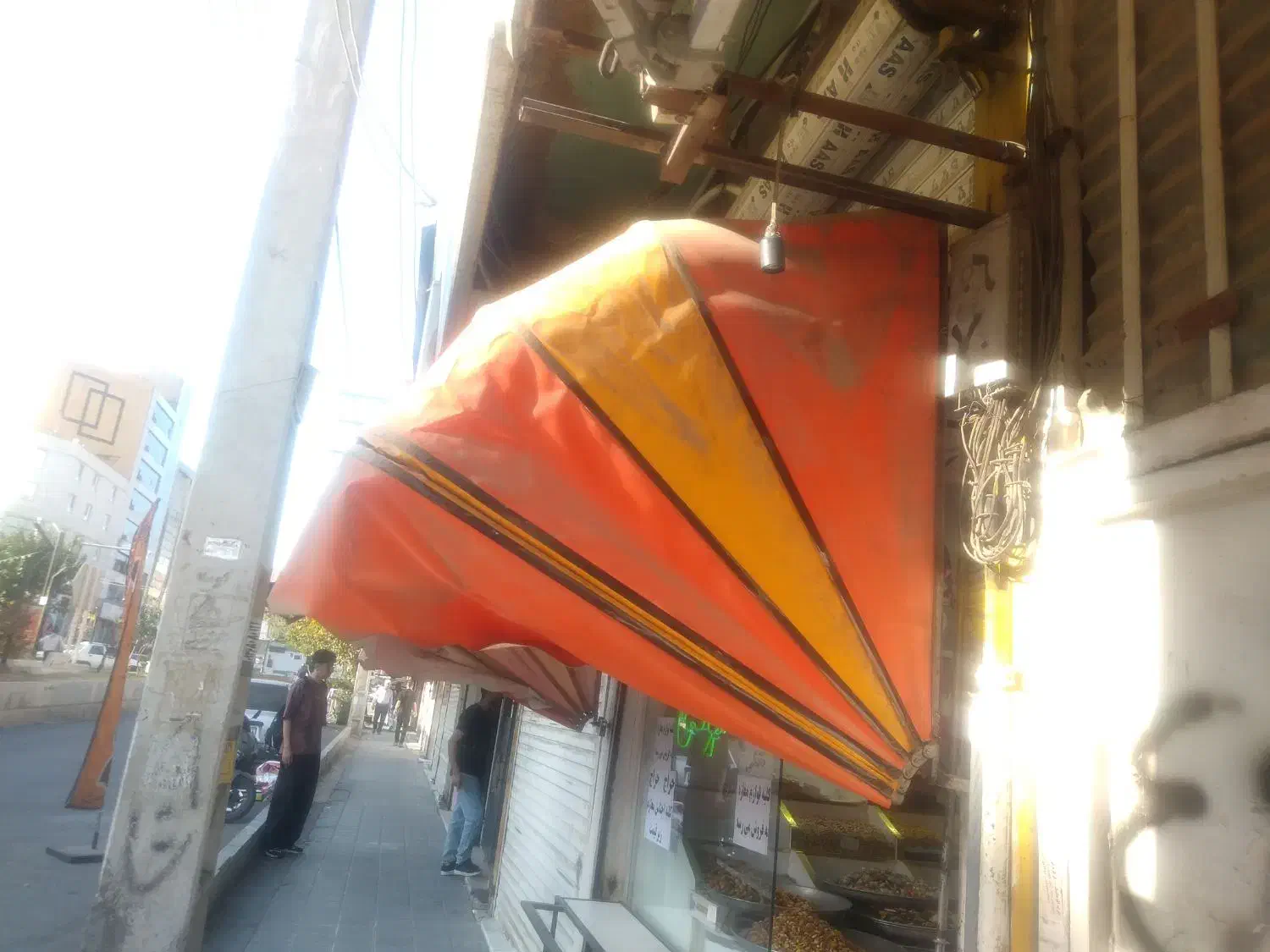 سایبان(چادرمغازه) کالسکه ای عرض3متری استاندارد|فروشگاه و مغازه|فردیس, فردیس|دیوار