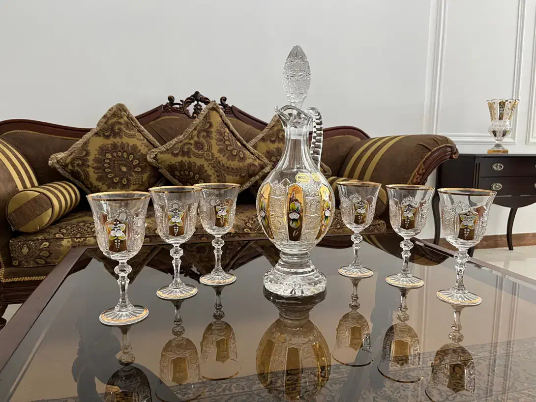 کریستال طلاکوب اصل آلیش|کلکسیون اشیاء عتیقه|قزوین, |دیوار