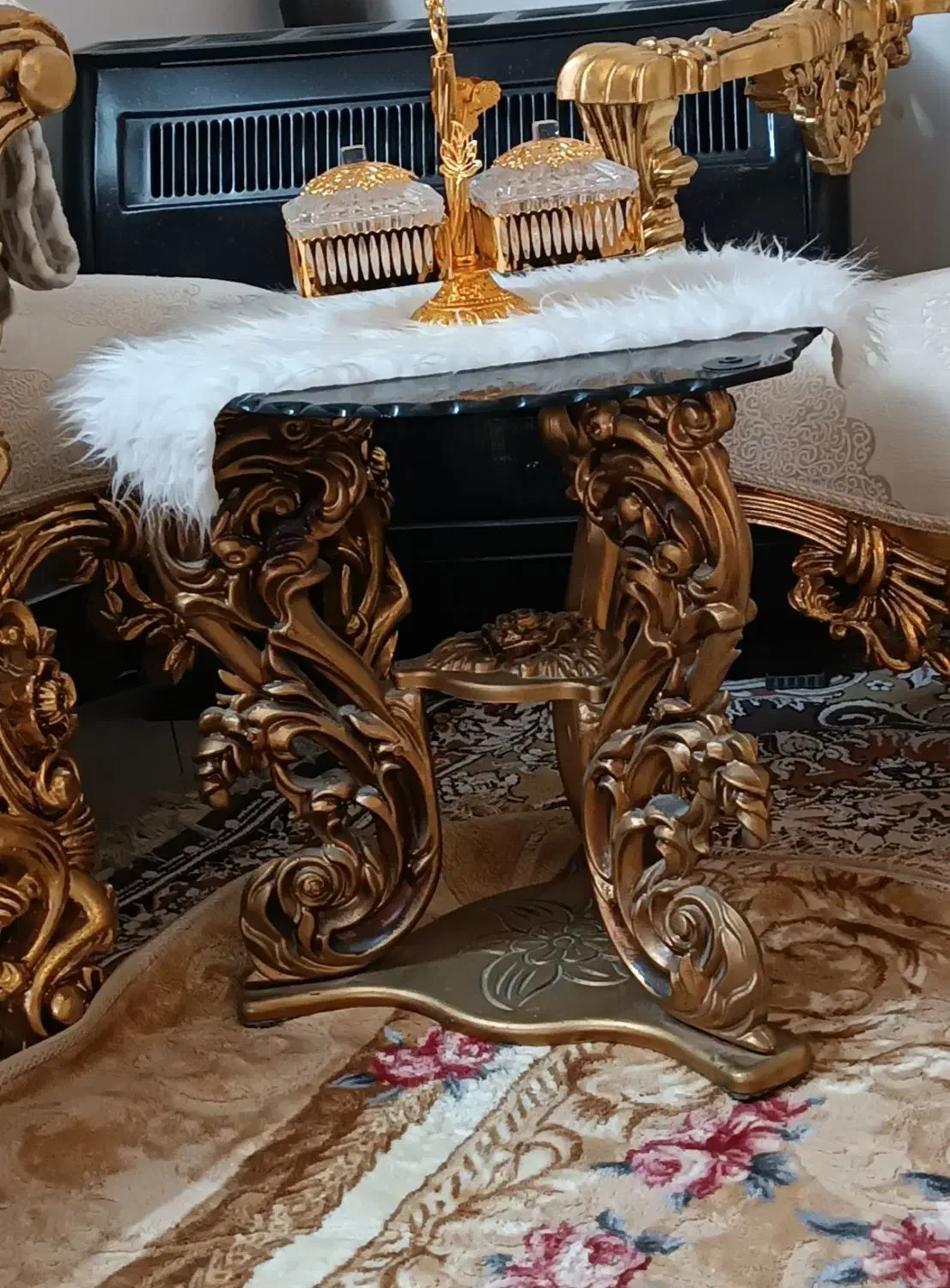 مبل سلطنتی ۹ نفره|مبلمان خانگی و میز عسلی|چناران, |دیوار