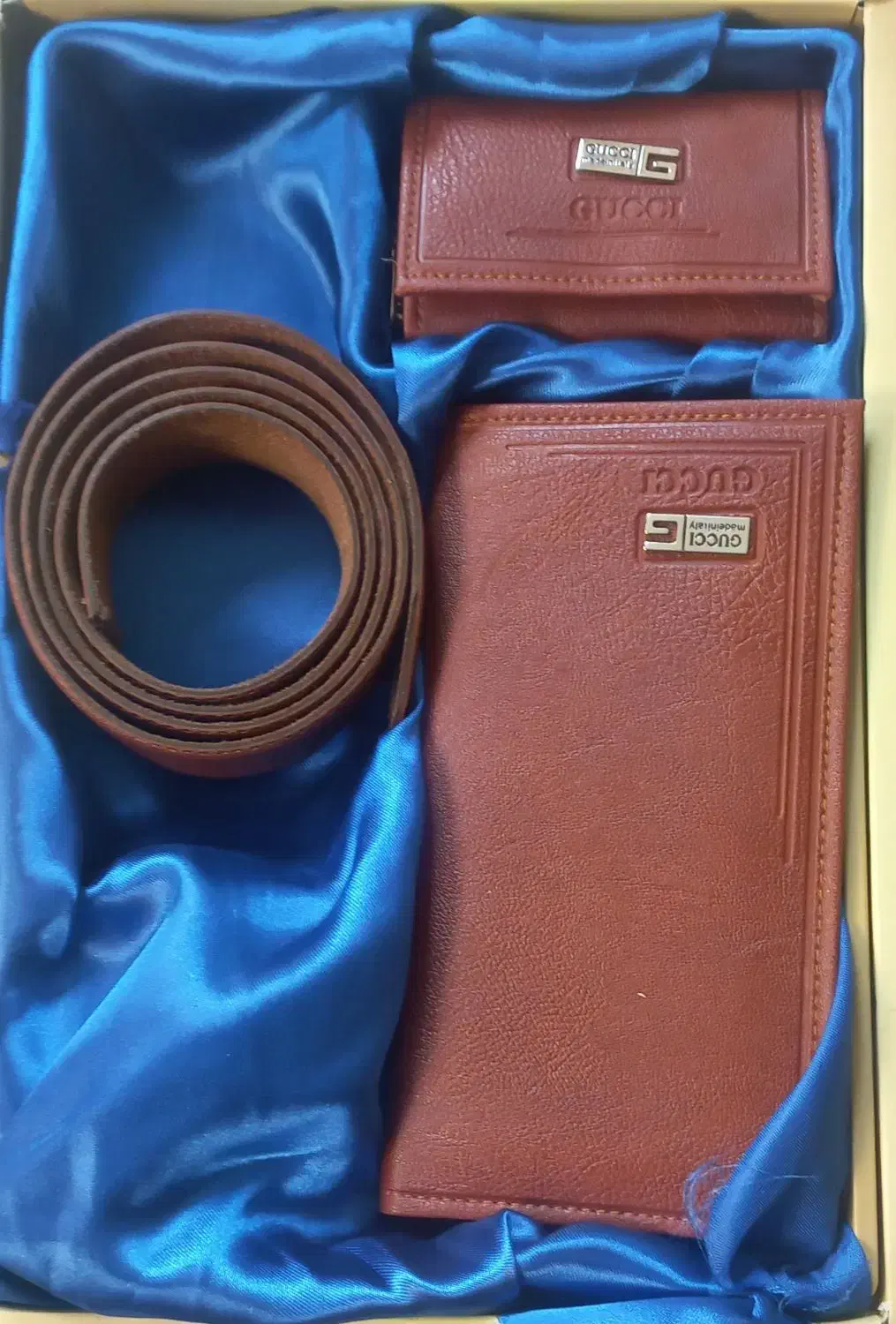 ست کیف پول، جا کلیدی و کمربند چرم|کیف، کفش، کمربند|کرمانشاه, |دیوار