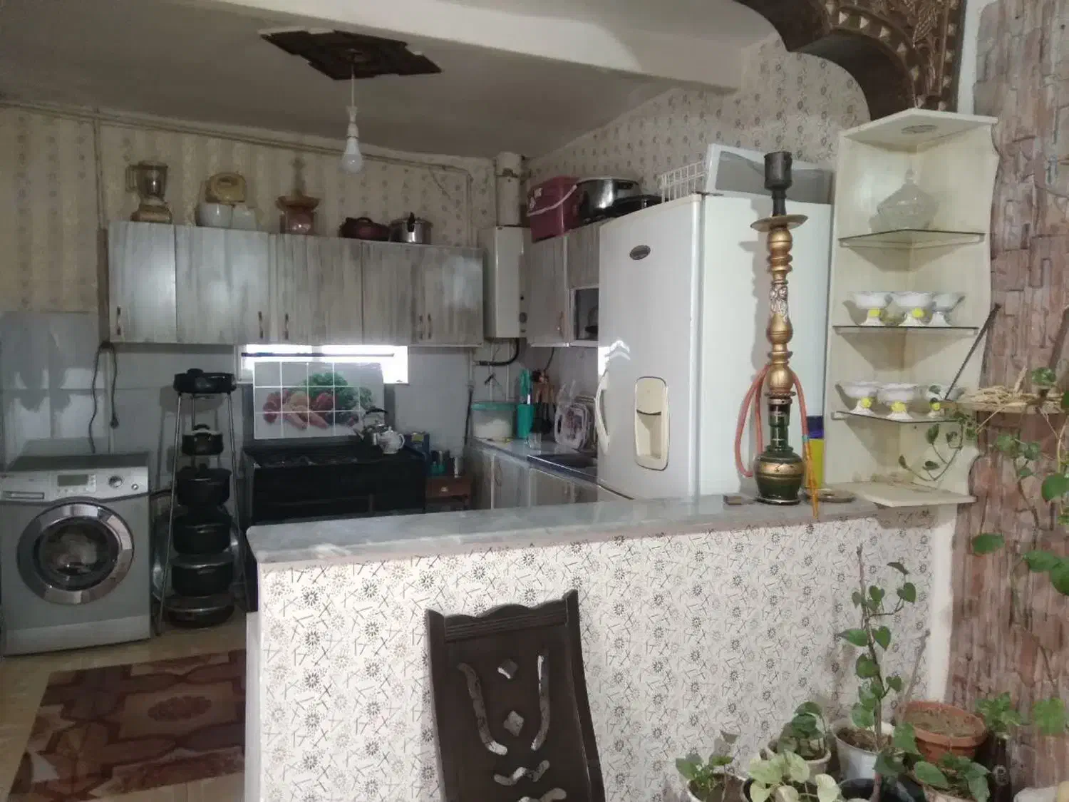 حیاط دربست شمالی نما سنگ از چهل متری منزل دوم|اجارهٔ خانه و ویلا|سبزوار, جوادیه غربی|دیوار