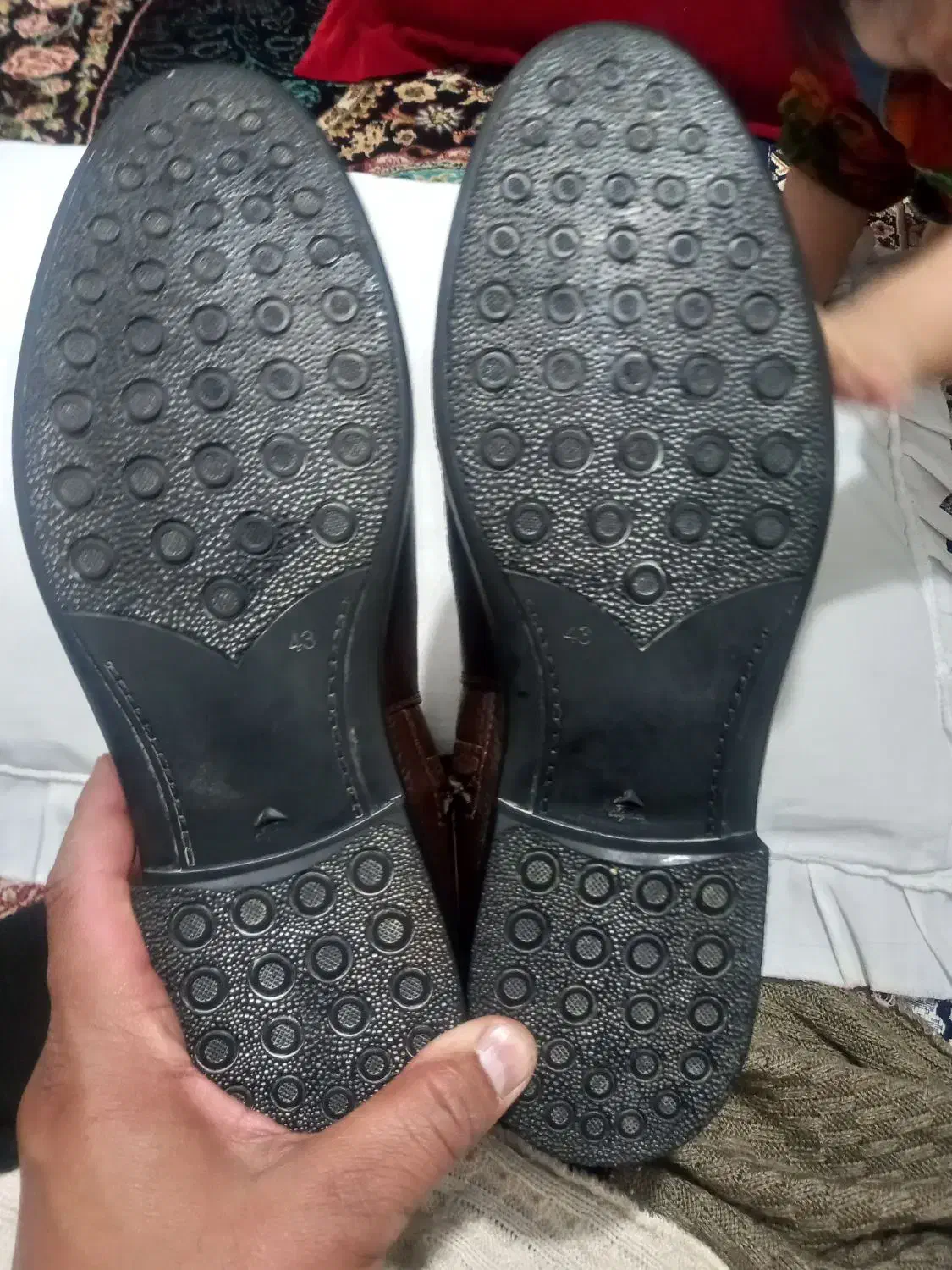 نیم پوتین چرمی سایز ۴۳|کیف، کفش، کمربند|جلین, |دیوار