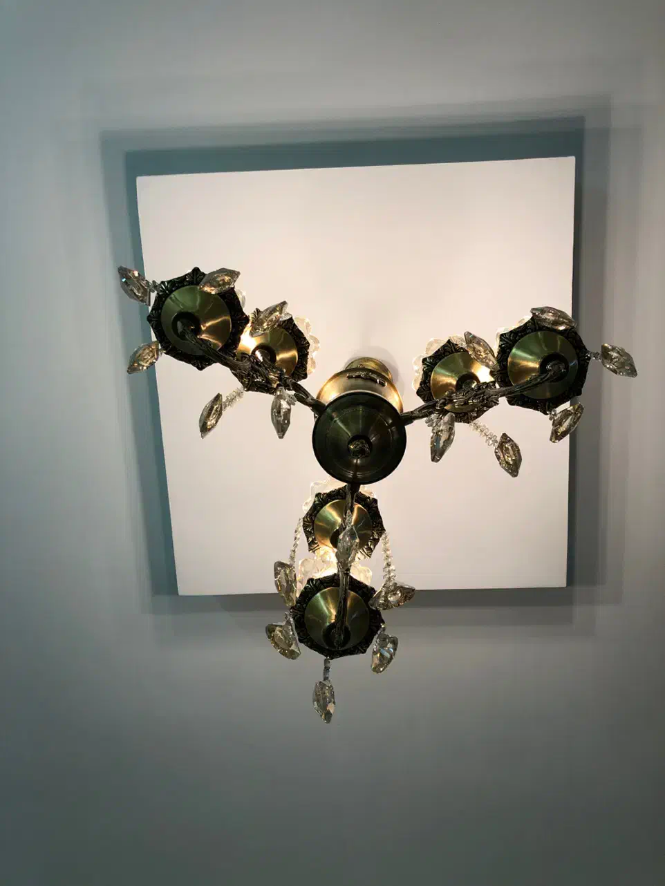 ۳ عدد لوستر برنزی ۶ شاخه|لوستر و چراغ آویز|همدان, |دیوار