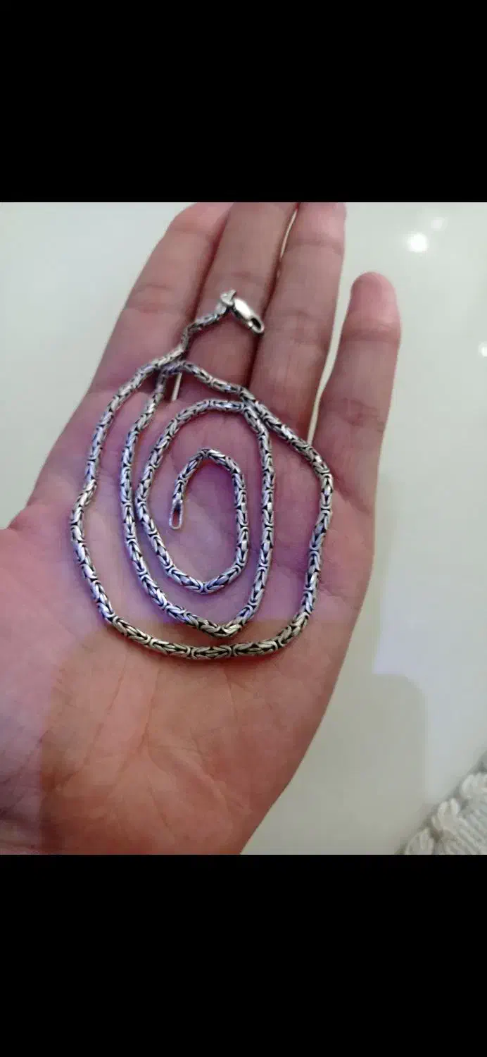 گردنبند نقره مدل ترک سیاه قلم|جواهرات|خرم‌آباد, |دیوار