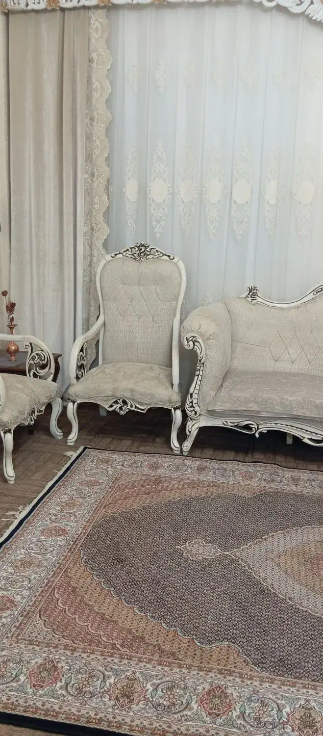 مبلمان ۷نفره نیمه سلطنتی|مبلمان خانگی و میز عسلی|سهند, |دیوار