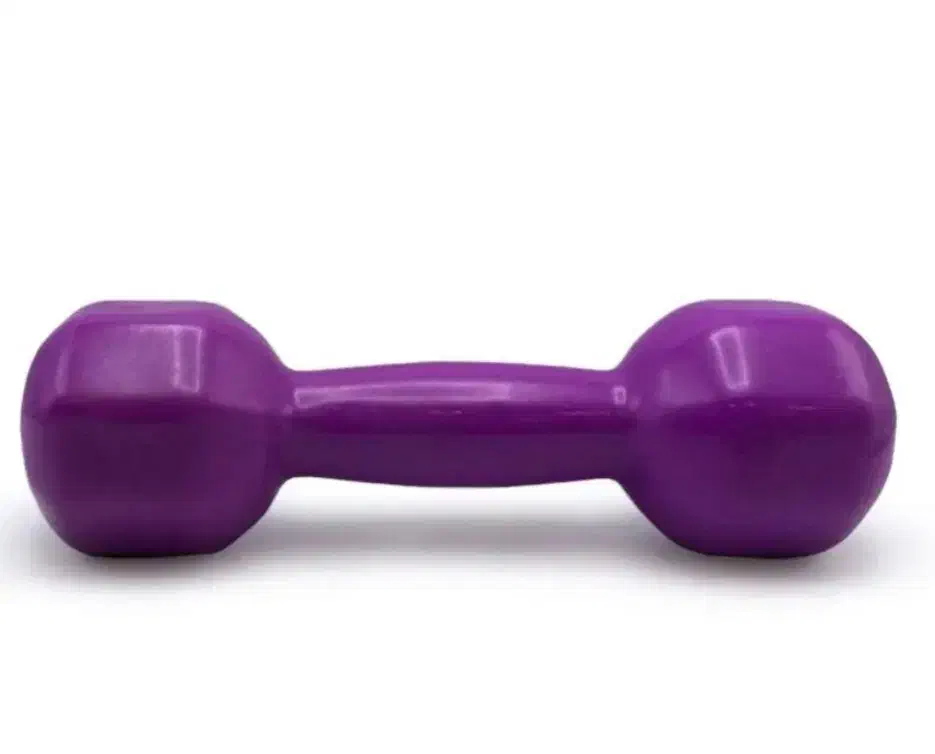 دمبل ایروبیک روکش دار 3 کیلوگرمی بسته دو عددی بنفش|تجهیزات ورزشی|قدس, شهرقدس|دیوار