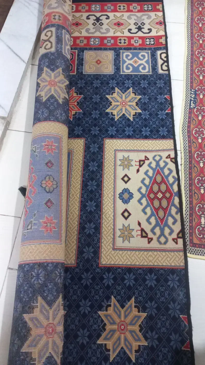 گلیم‌۷‌متری|گلیم، جاجیم، گبه|گرگان, |دیوار