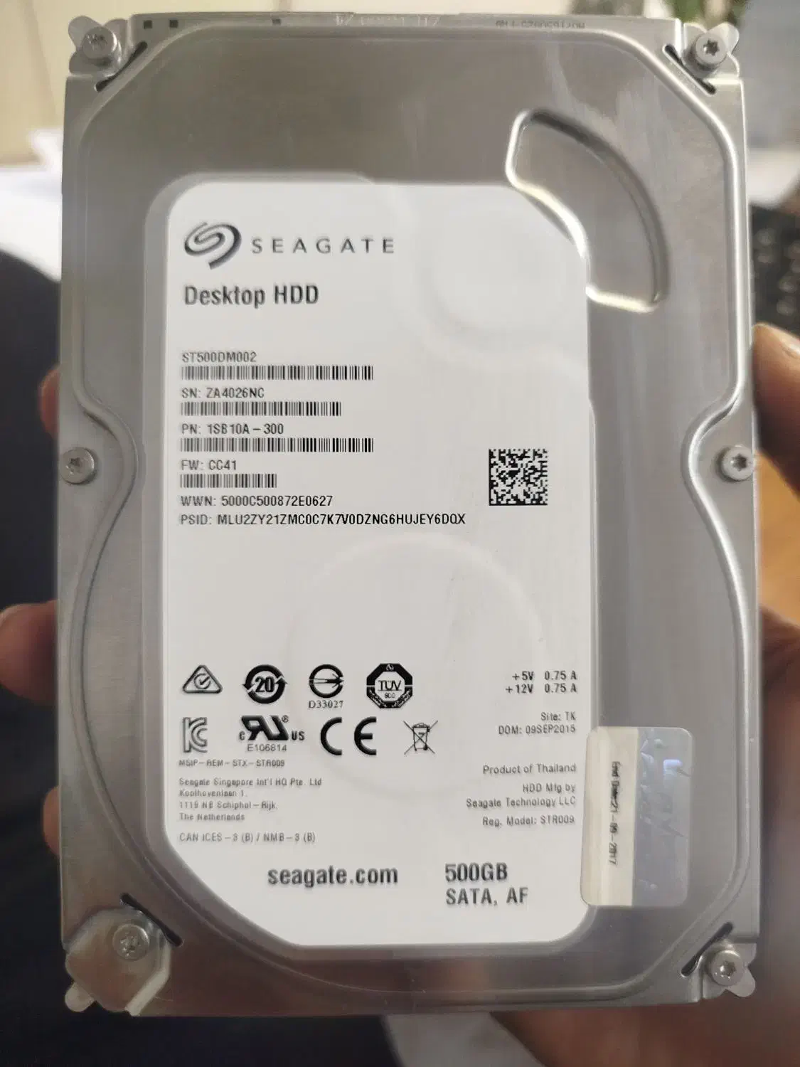 هارد 500 سیگیتseagate|قطعات و لوازم جانبی رایانه|تهران, امام زاده عبدالله|دیوار