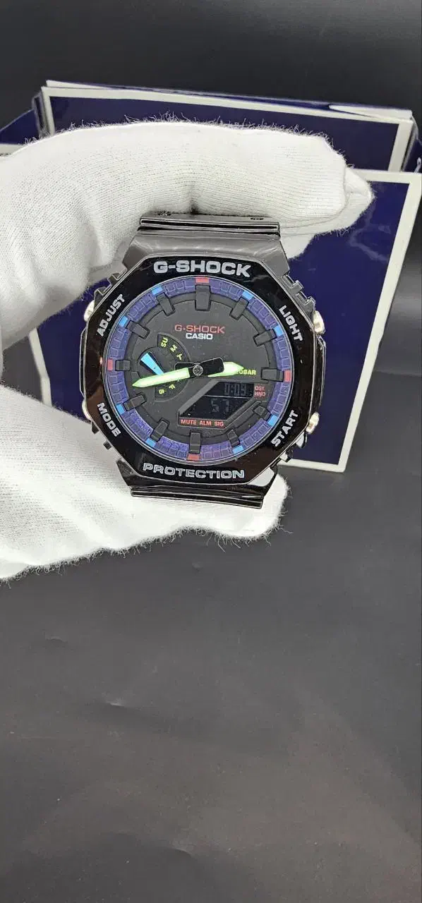 ساعت جی شاک ۲۱۰۰ پمپی ضد آب رنگ بندی|ساعت|اصفهان, قلعه طبره|دیوار