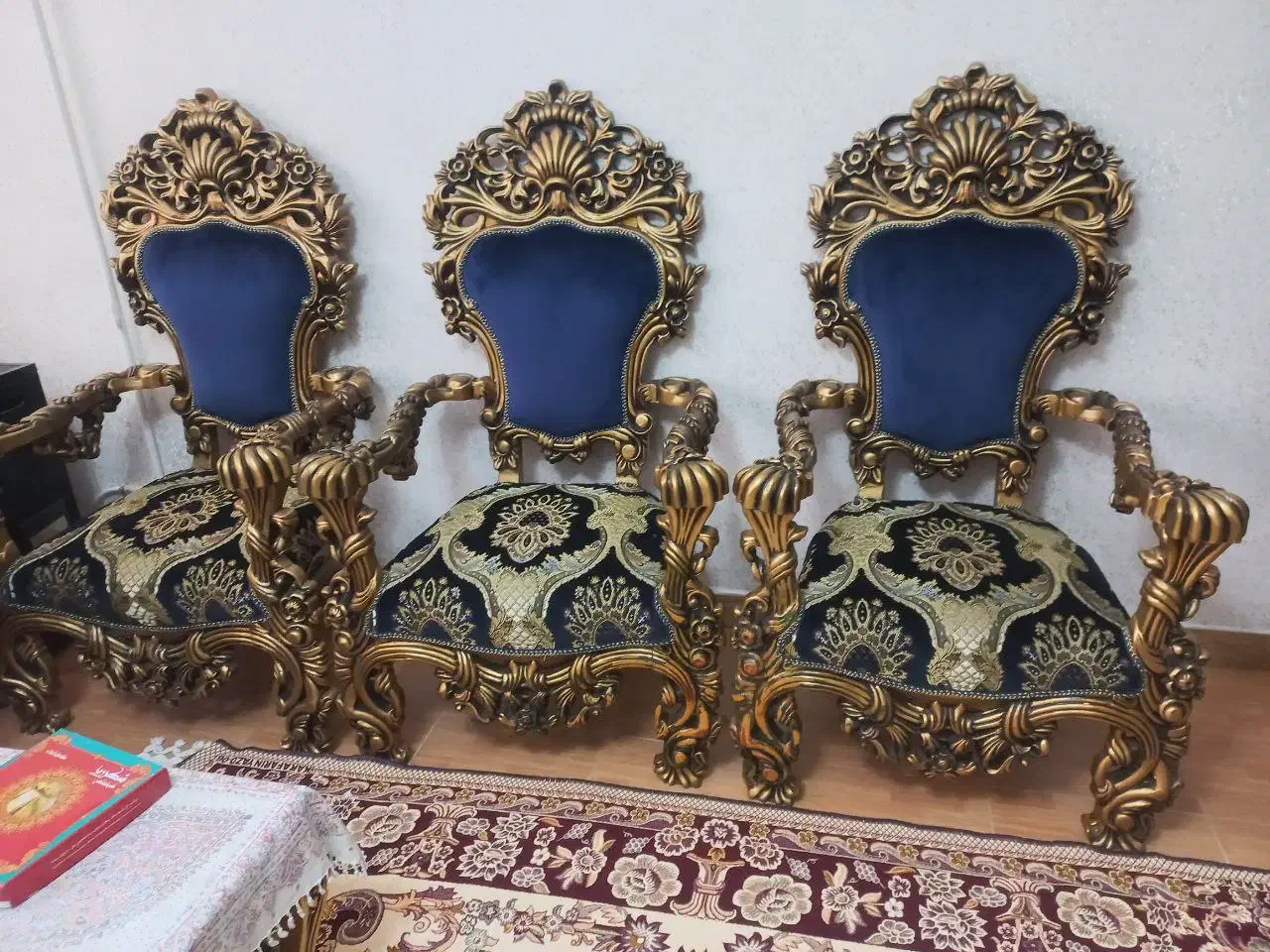 مبل سلطنتی استیل پارچه ترک|مبلمان خانگی و میز عسلی|لاهیجان, شقایق|دیوار