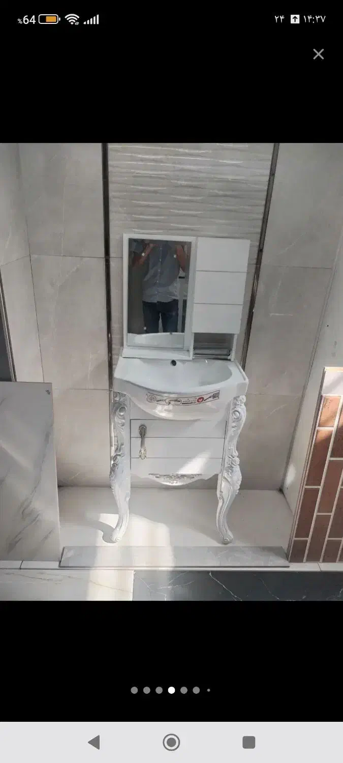 توالت فرنگی فلاش تانک روشویی|بخاری، هیتر، شومینه|گلبهار, شهر جدید گلبهار|دیوار