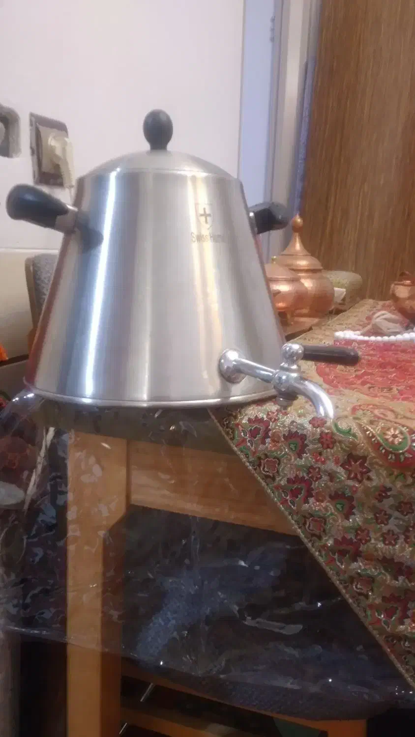 سماور سوییسی استیل اصل|سماور، چای‌ساز، قهوه‌ساز|نجف‌آباد, صالح آباد|دیوار