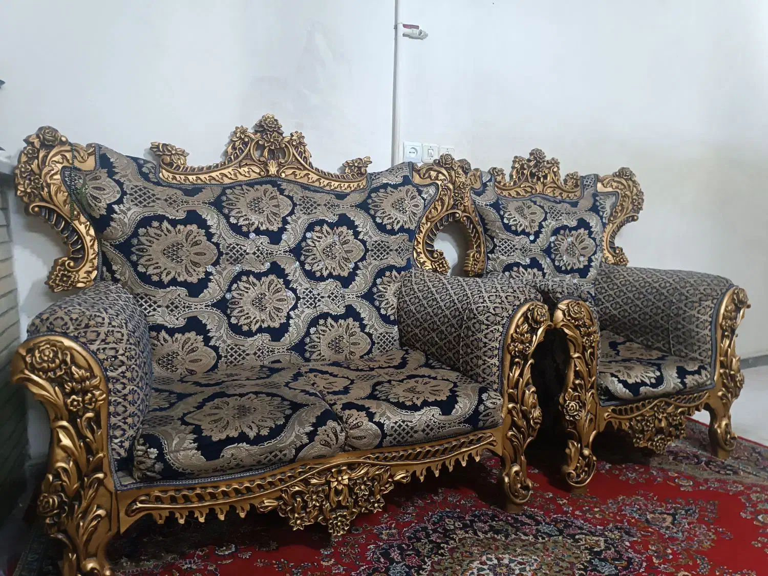 مبل سلطنتی|مبلمان خانگی و میز عسلی|بهارستان, |دیوار