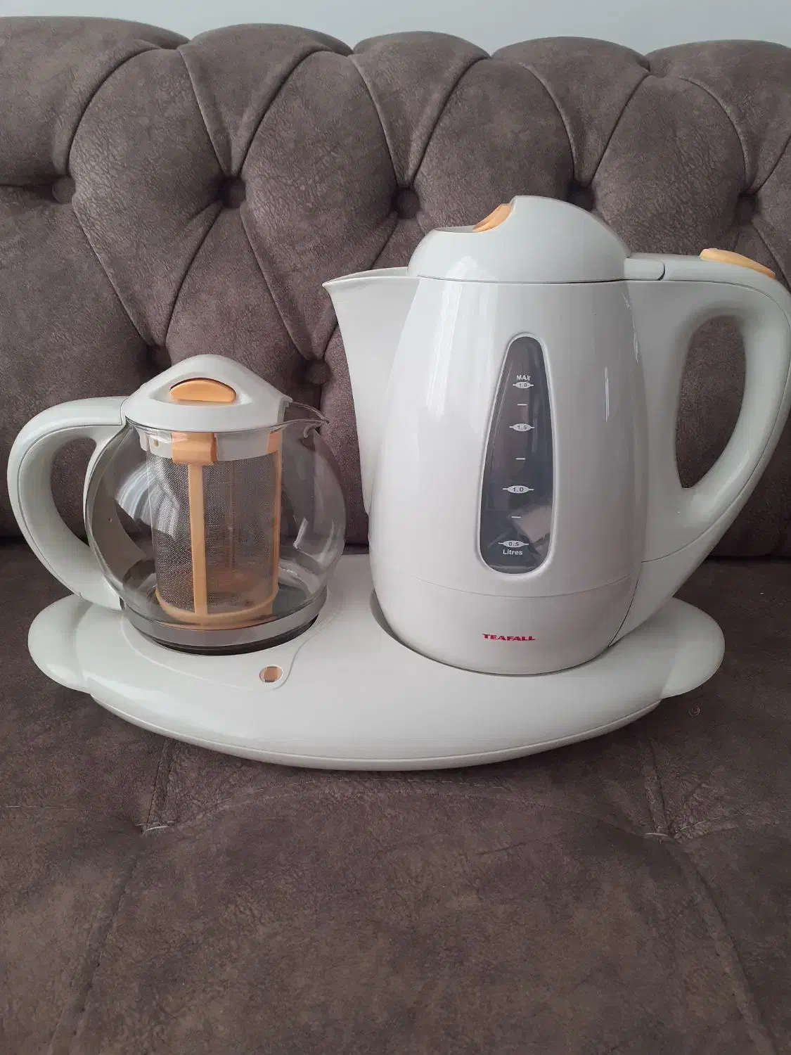 چای ساز تفال اصل فرانسه قدیمی|سماور، چایساز، قهوهساز|ایلام, |دیوار