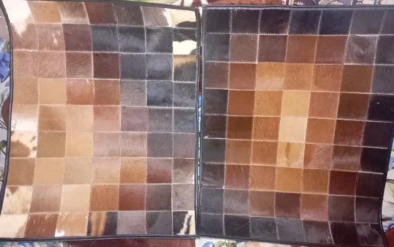 کلاژ فرش 40 تیکه پوست وچرم|فرش|تهران, نیروی هوایی (پیروزی)|دیوار