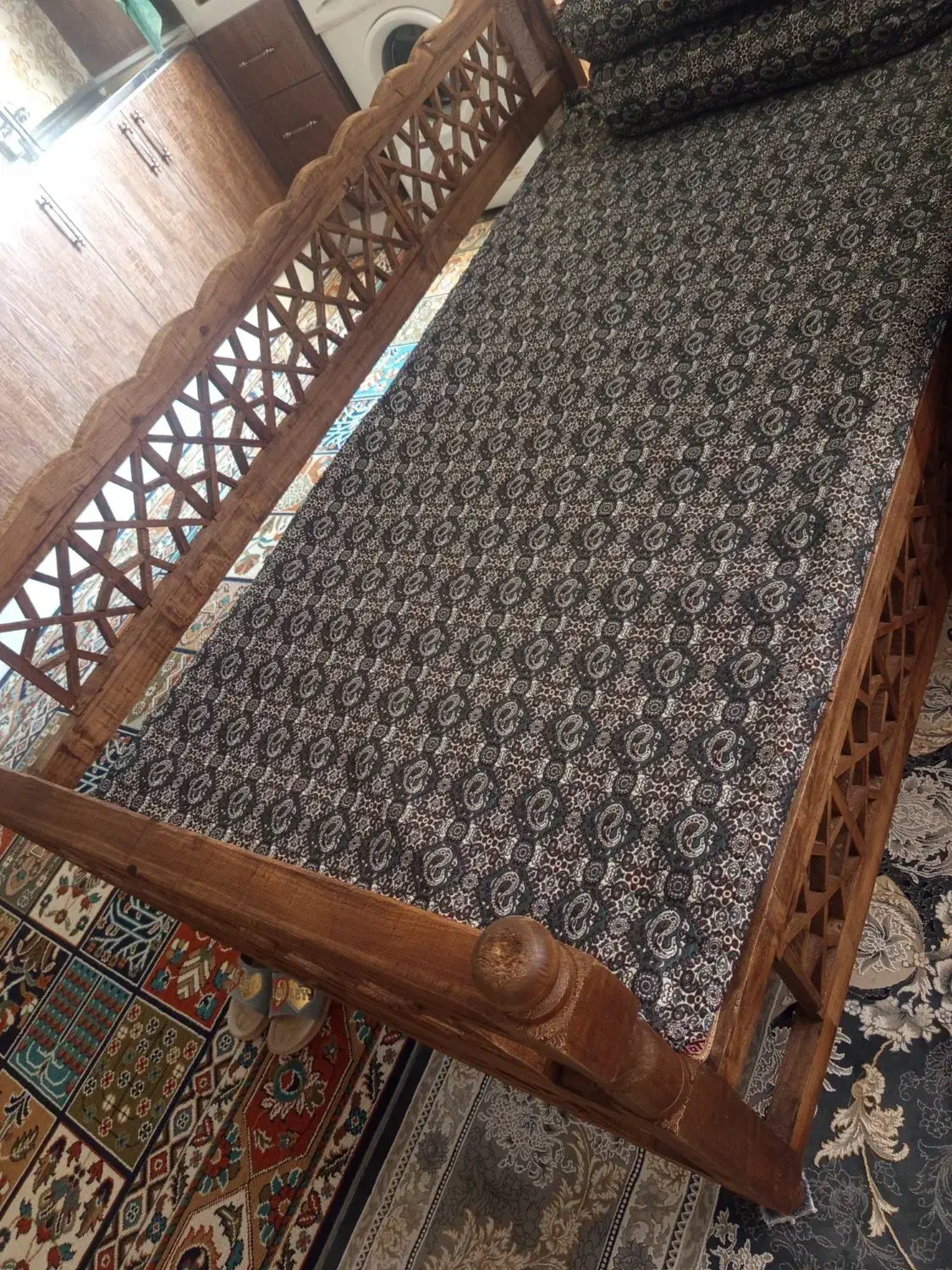 تخت سنتی یک در دو|تخت و سرویس خواب|ساوه, |دیوار