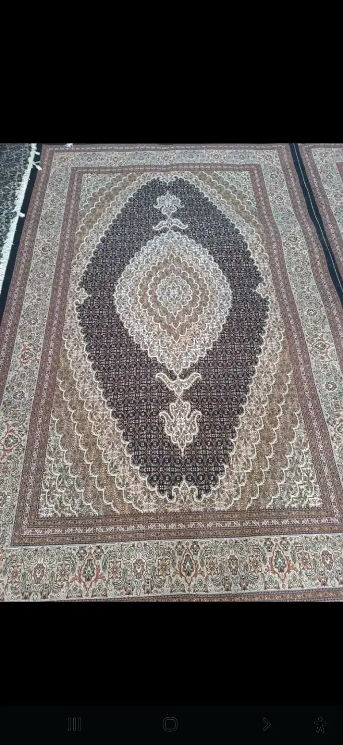فرش  دستبافت جفت ۶ متری ۴۰ رج گل ابریشم|فرش|تهران, شهرک ولیعصر جنوبی|دیوار