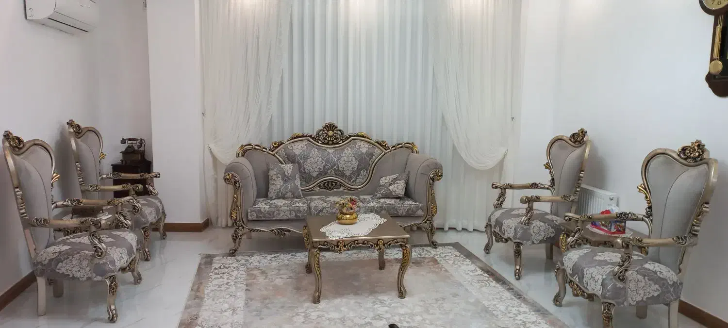 مبلمان سلطنتی ۹ نفره|مبلمان خانگی و میز عسلی|رشت, توشیبا|دیوار