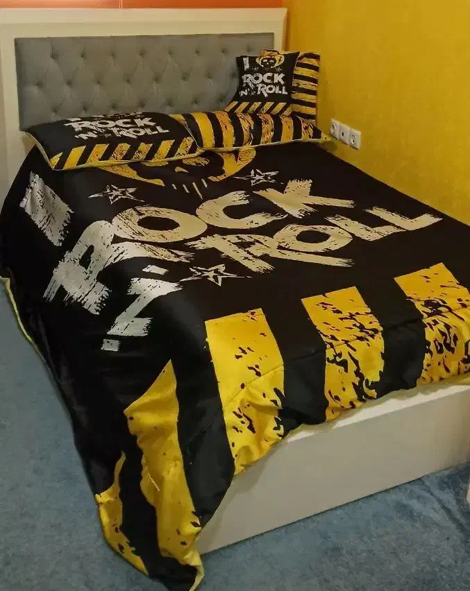 رو تختی پسرانه ساتن طرح راک اند رول|سرویس روتختی|لاهیجان, کوی آزادگان|دیوار