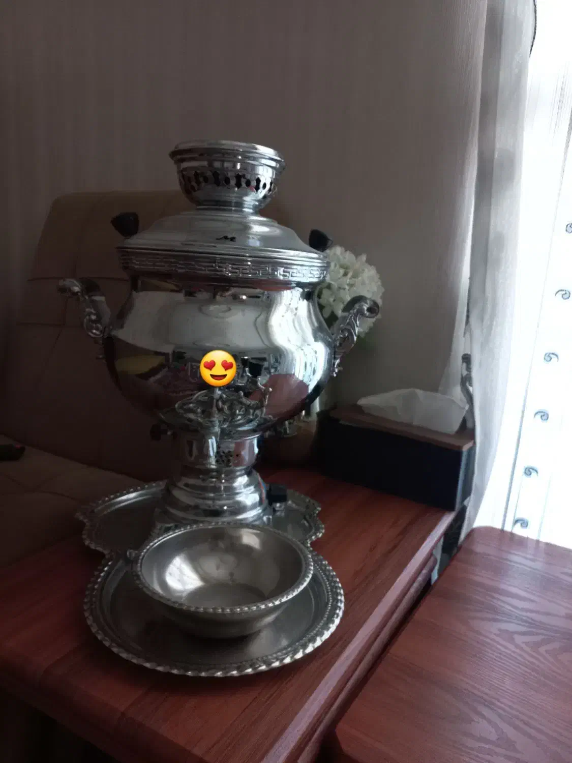 سماور|قوری، کتری، قهوه‌ساز دستی|کاشان, فین بزرگ|دیوار