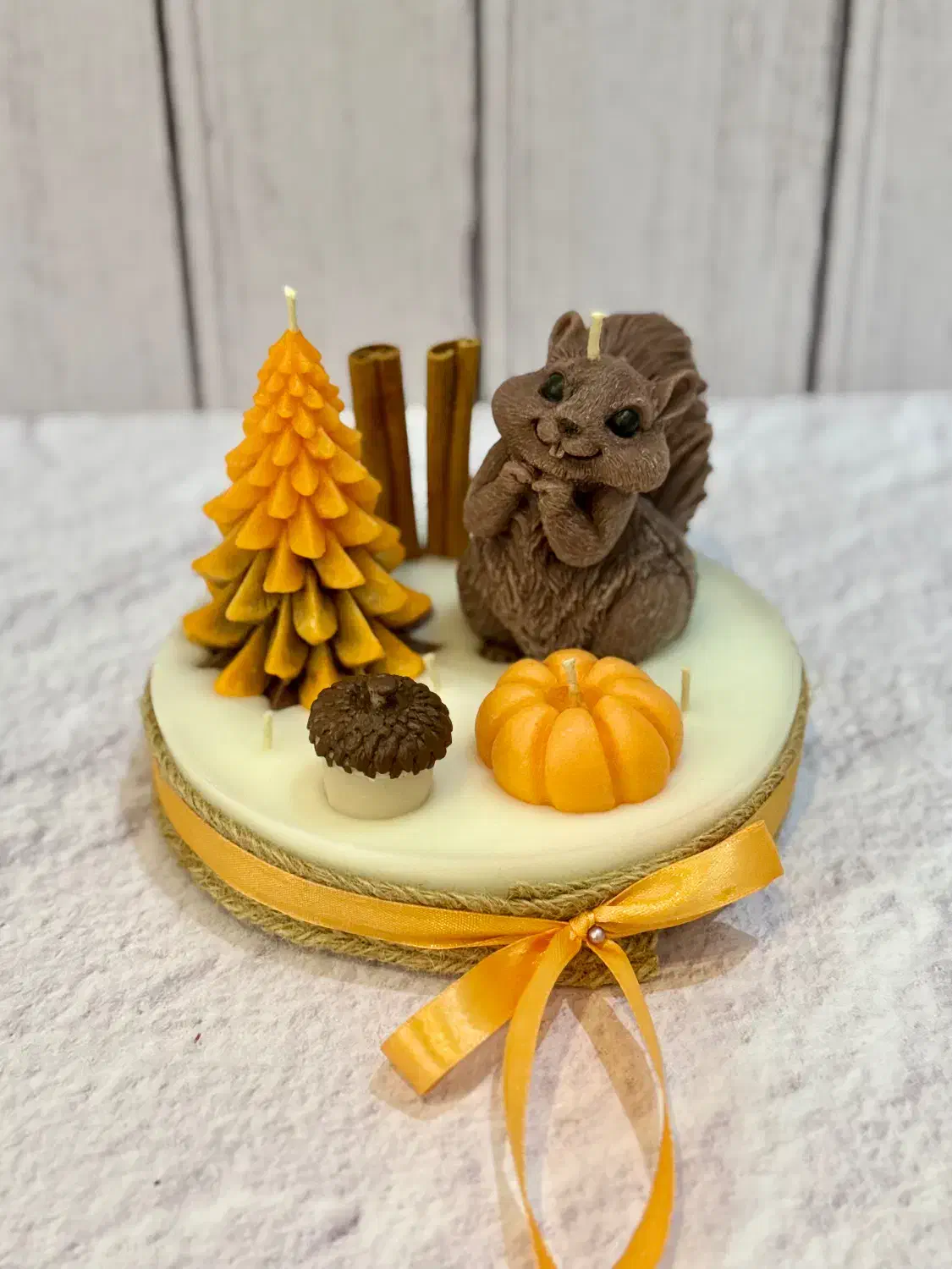 سینی شمع سنجاب و کدو|صنایع دستی و سایر لوازم تزئینی|تهران, گلستان (شهرک راه آهن)|دیوار