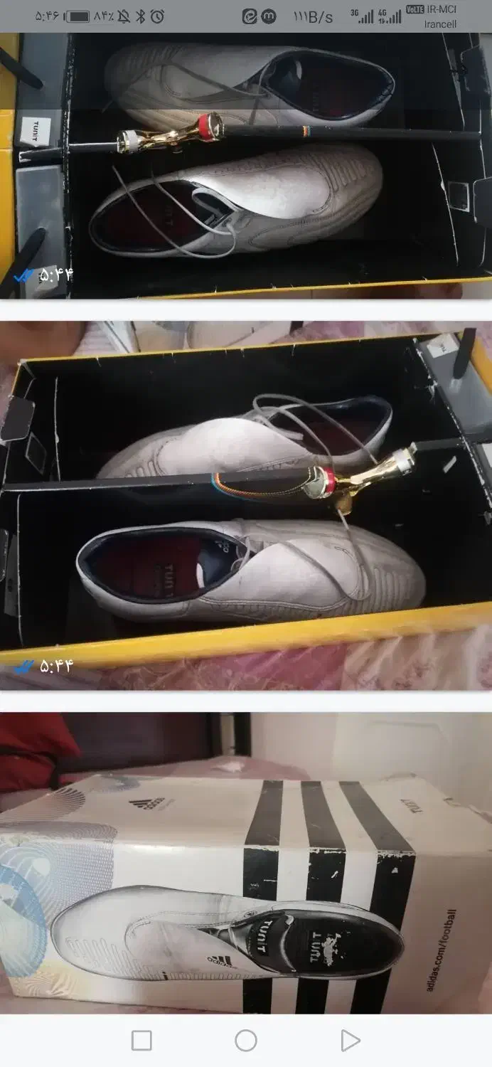 کفش adidasفوتبال چمن43، 44|کیف، کفش، کمربند|اصفهان, مهدی آباد|دیوار