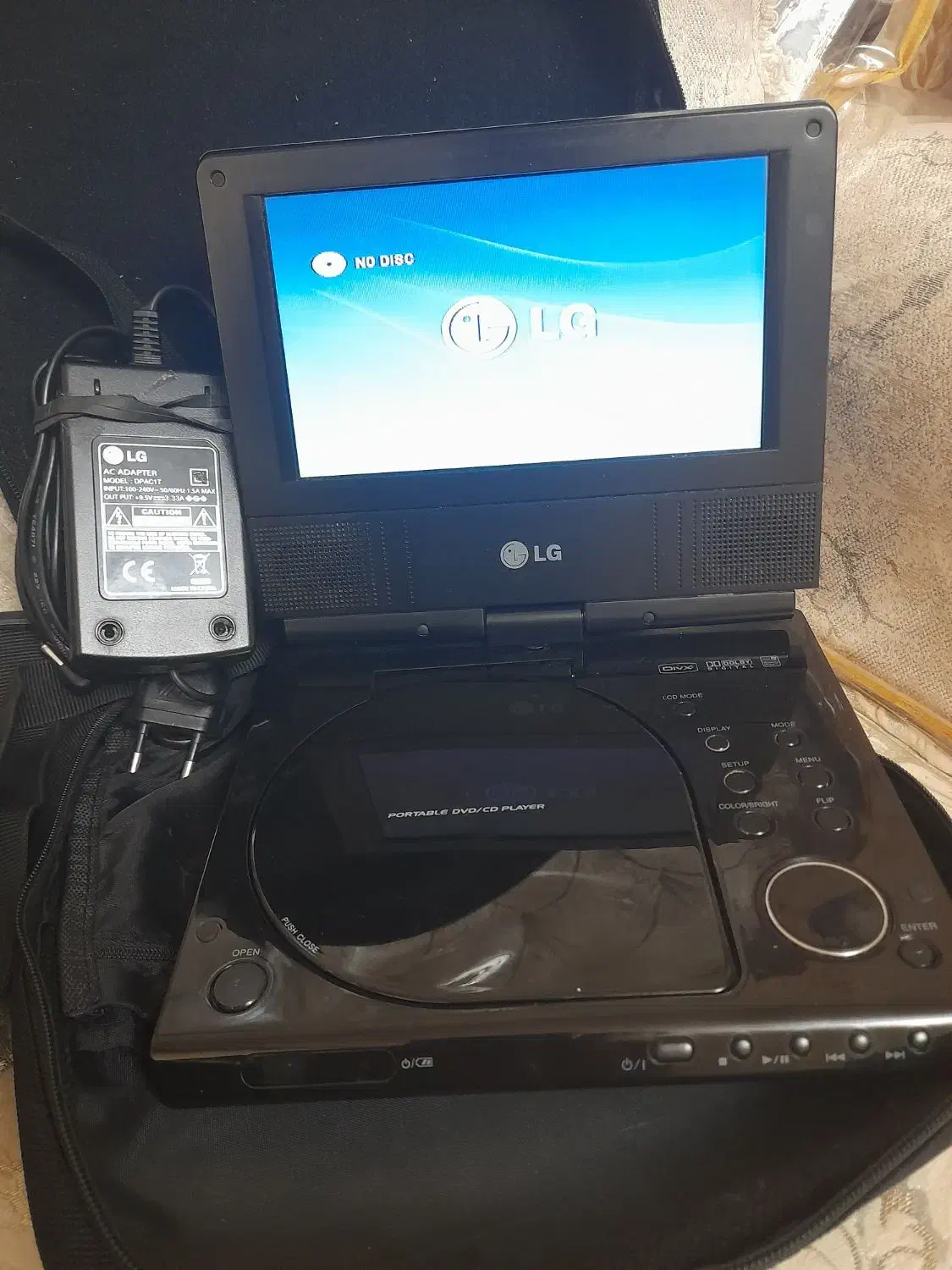 دی وی دی لبتابی پرتابل الجی شارژی اصلی|پخشکننده DVD و ویدیو|ری, دیلمان|دیوار