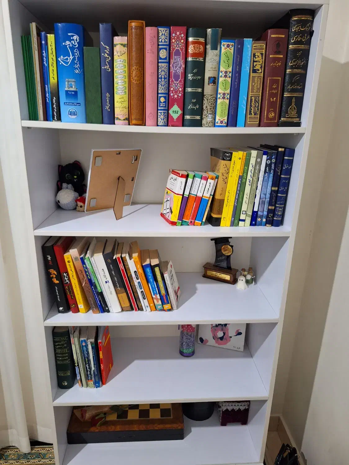 یک عدد دراور و کتابخانه ام دی اف نو|کتابخانه، شلف، قفسه‌های دیواری|شاهدشهر, |دیوار