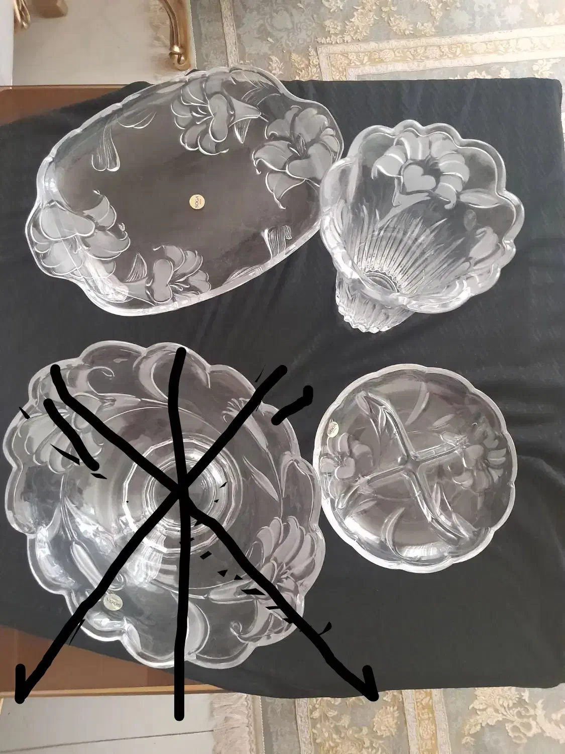 حراج تعدادی کریستال وبلور|ظروف سرو و پذیرایی|اصفهان, شیخ اشراق|دیوار