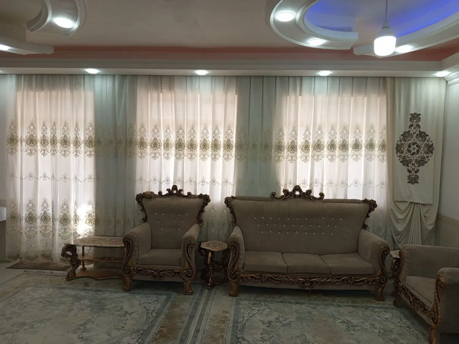 پرده خونه|پرده، رانر، رومیزی|کبودرآهنگ, |دیوار