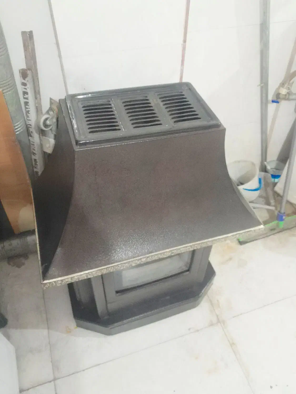 بخاری شومینه کوچیک جمع جور مناسب همه جا|بخاری، هیتر، شومینه|ری, علایین|دیوار