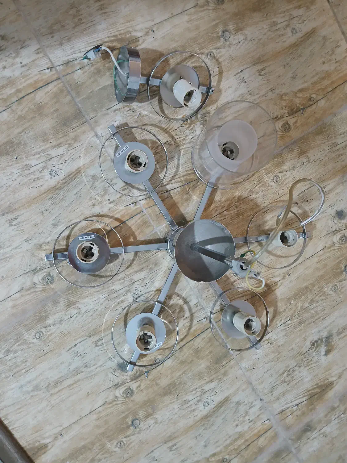 لوستر ۶ شاخه|لوستر و چراغ آویز|گرگان, |دیوار