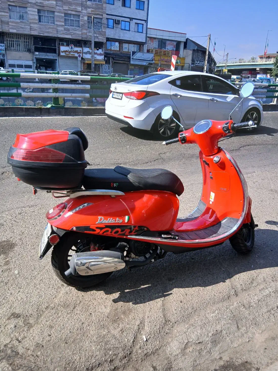 موتور وسپا اسپورت ۱۷۰ccصفر خشک رنگ قرمز|موتورسیکلت|رشت, یخسازی|دیوار