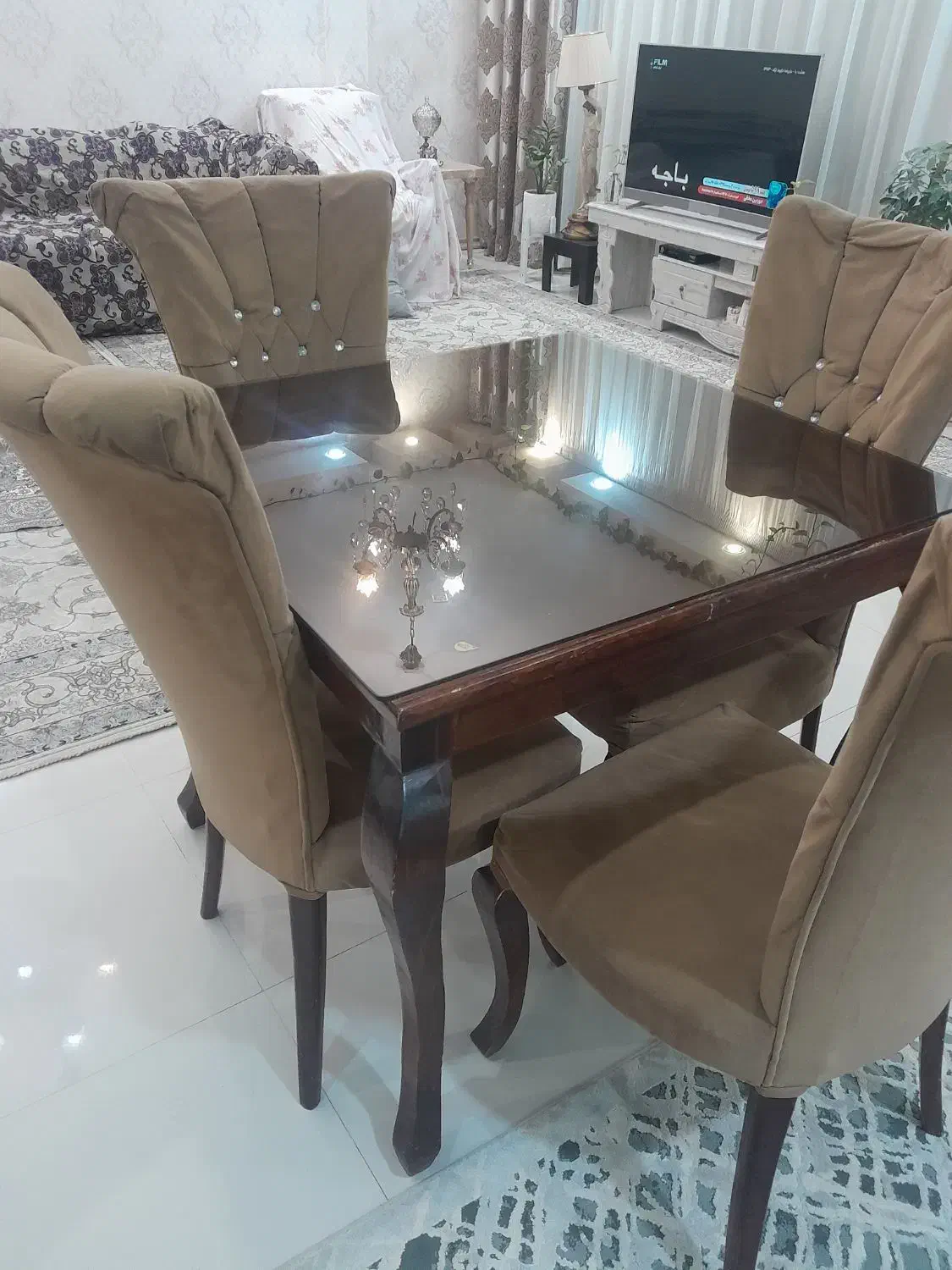 میزنهارخوری چهارنفره|میز و صندلی غذاخوری|مشهد, الهیه|دیوار